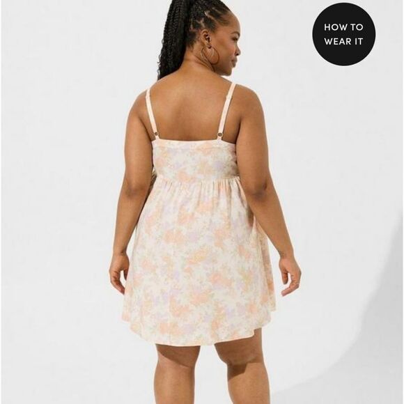 Torrid Mini Challis Sleeveless Sundress - Picture 4 of 5